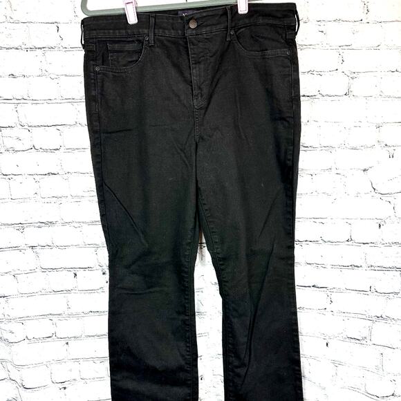 NYDJ Marilyn Lift Tuck Technology Straight Jeans Black 16 - Picture 9 of 13